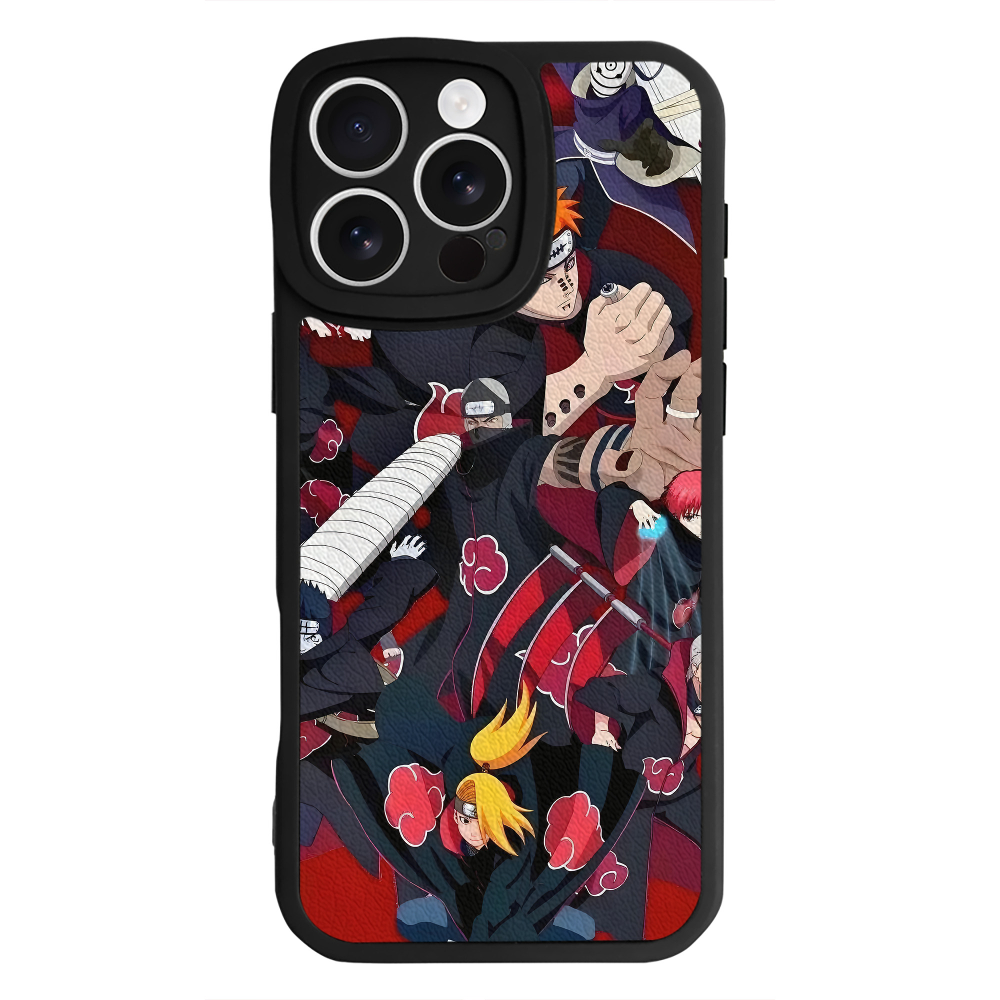 （画像用） NARUTO -ナルト- NARUTO -ナルト- 疾風伝 【iPhone 16シリーズ対応】シリコンスマホケース（レザー調） 材質：シリコン